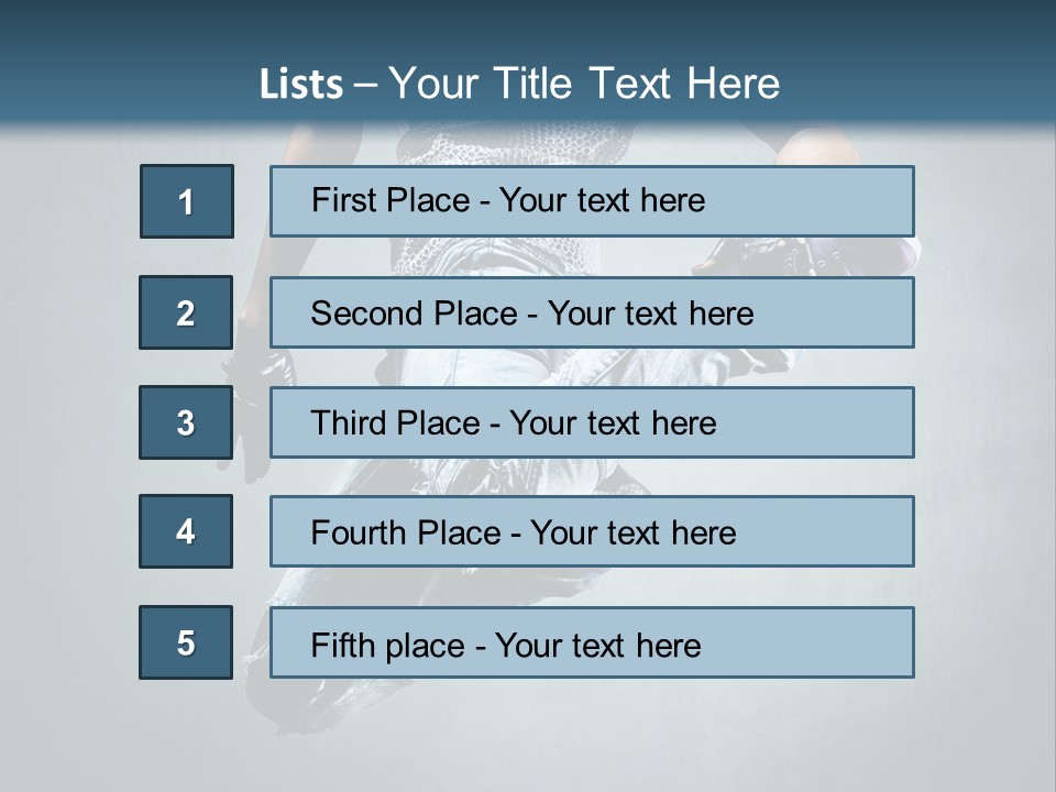 Dark Dancer Young PowerPoint Template