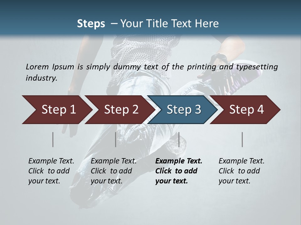 Dark Dancer Young PowerPoint Template