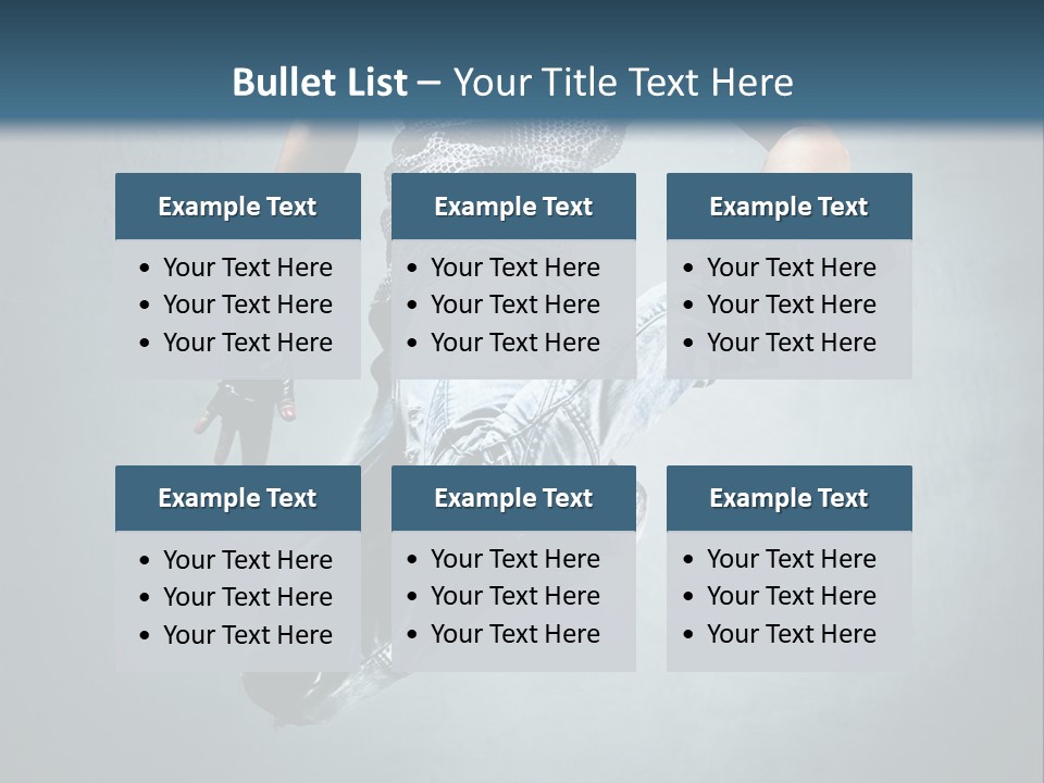 Dark Dancer Young PowerPoint Template