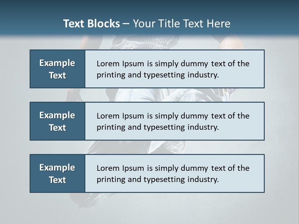 Dark Dancer Young PowerPoint Template