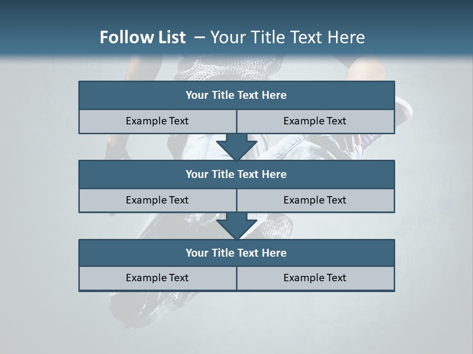 Dark Dancer Young PowerPoint Template