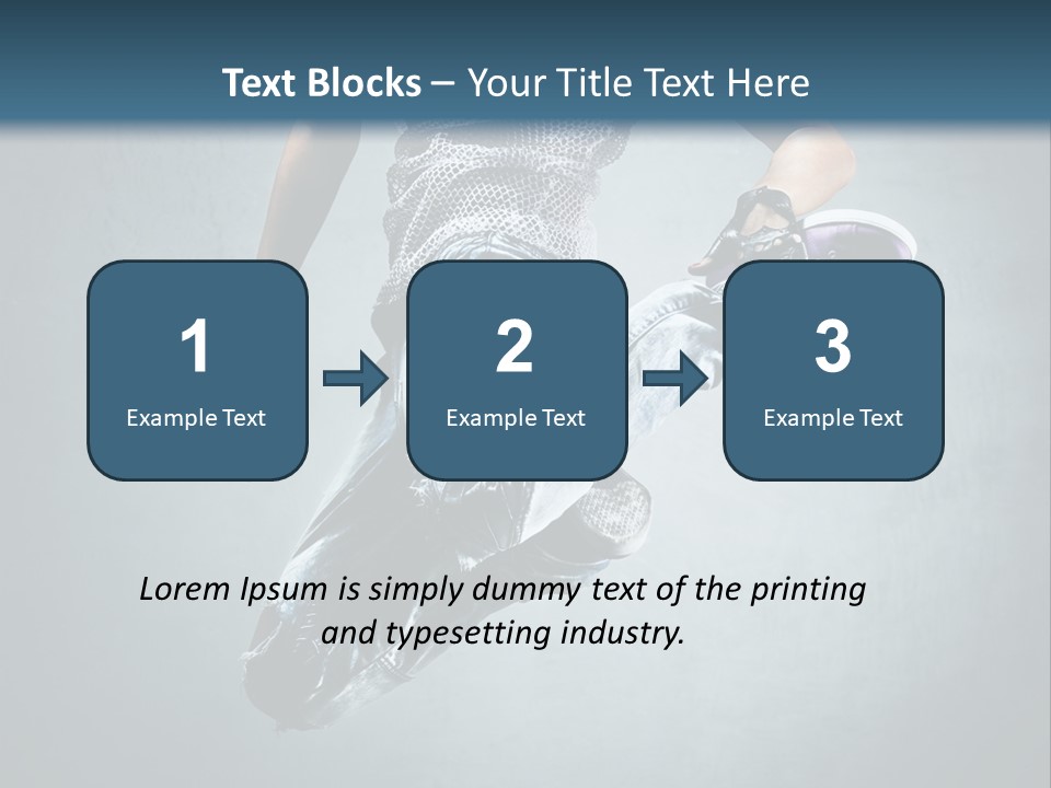 Dark Dancer Young PowerPoint Template