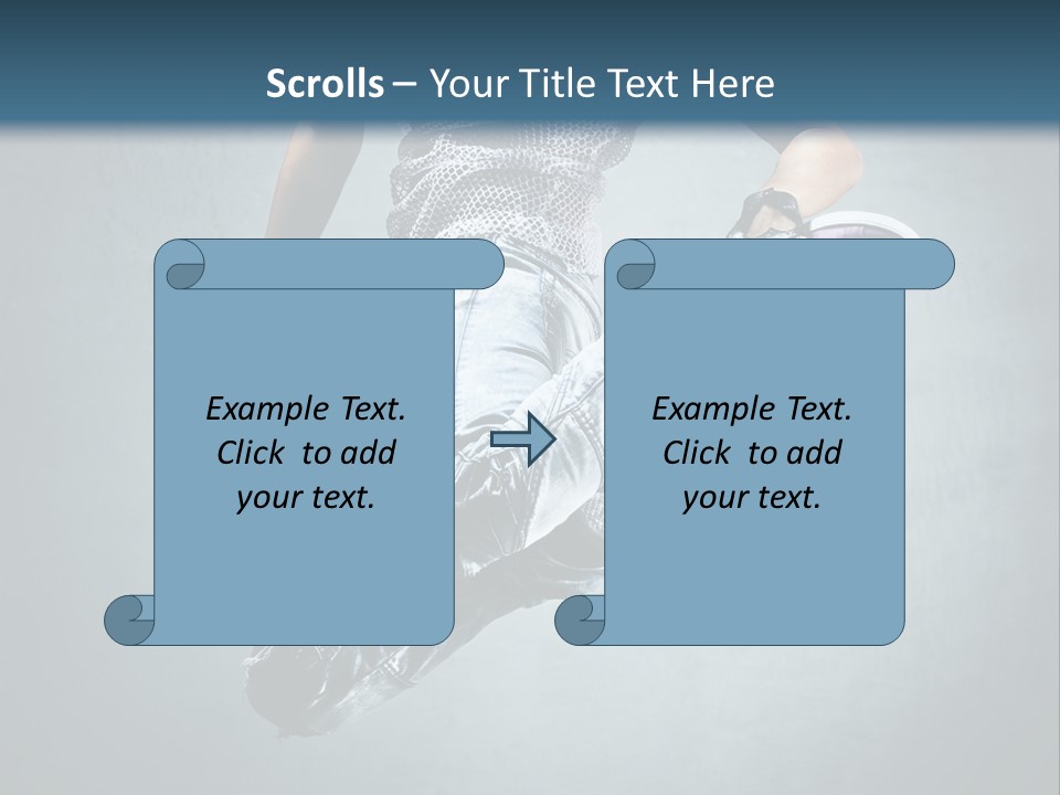 Dark Dancer Young PowerPoint Template