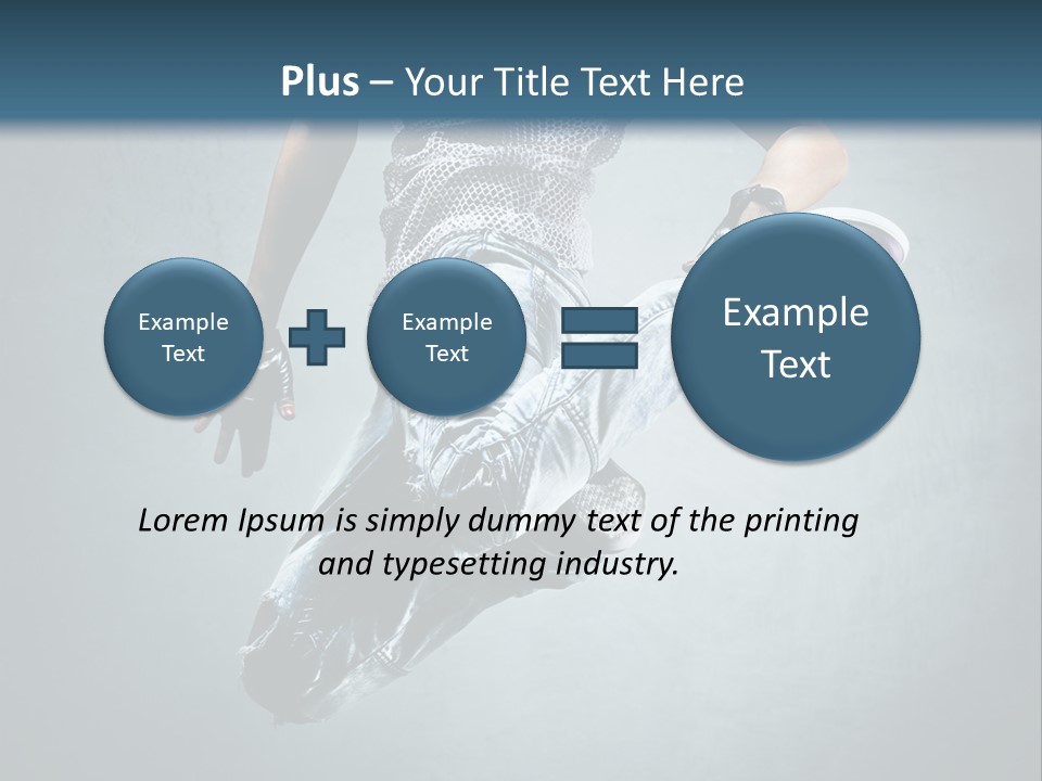 Dark Dancer Young PowerPoint Template
