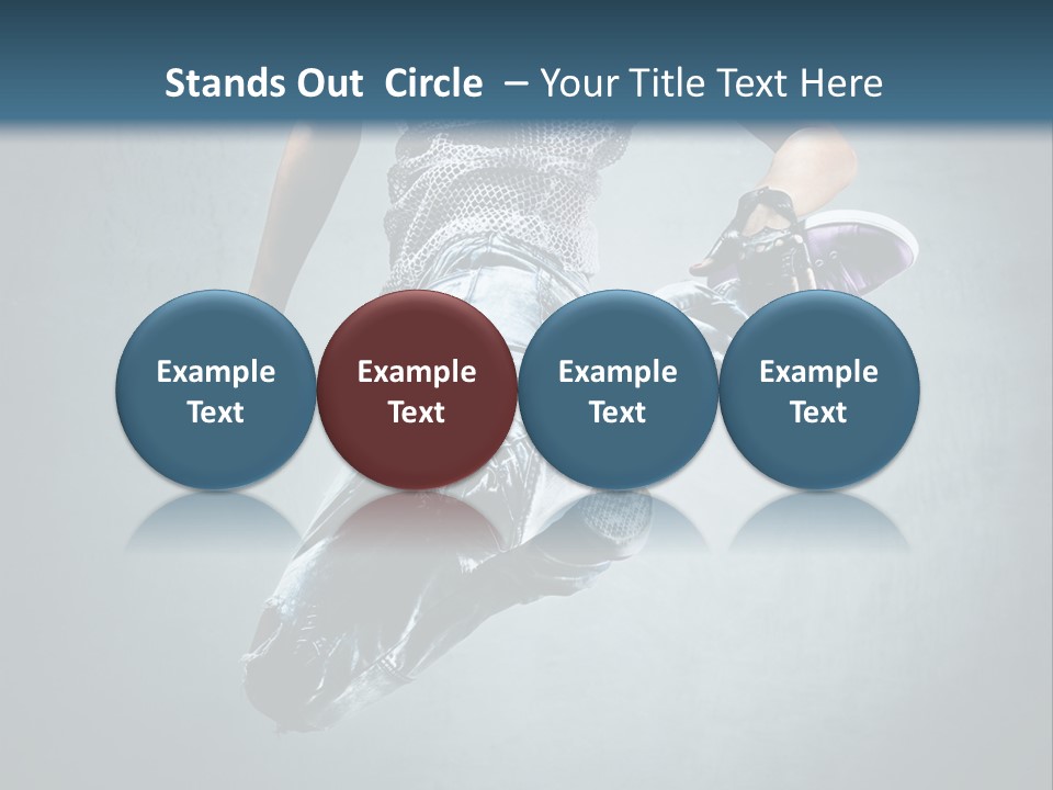 Dark Dancer Young PowerPoint Template