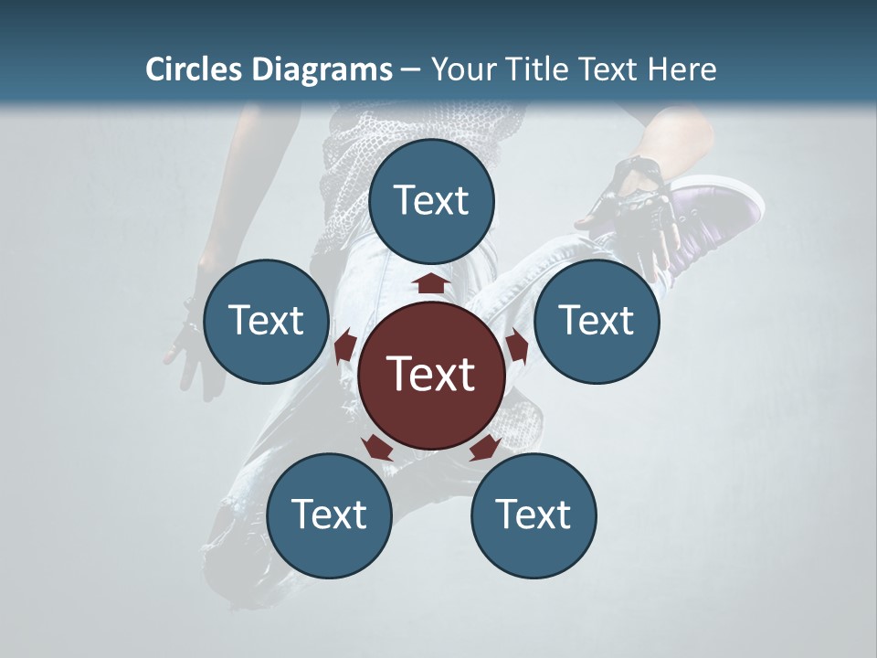 Dark Dancer Young PowerPoint Template