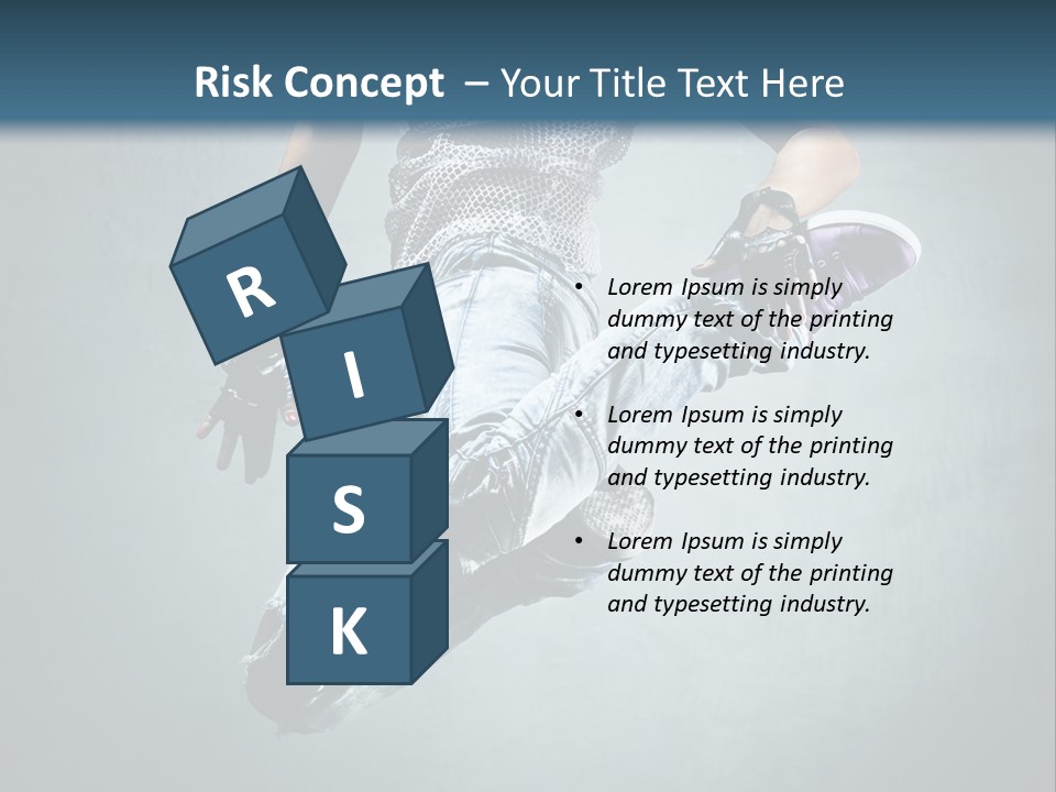 Dark Dancer Young PowerPoint Template