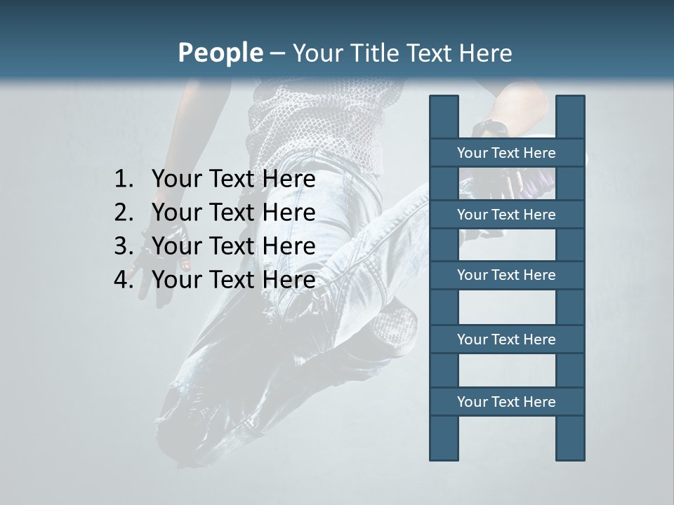 Dark Dancer Young PowerPoint Template