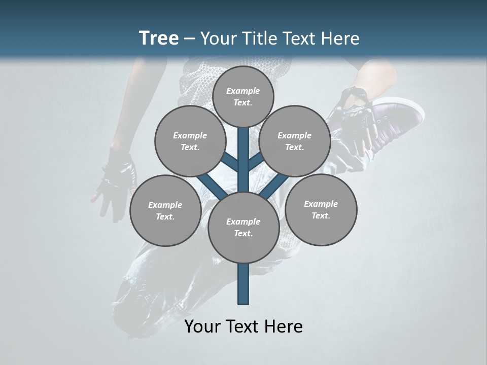 Dark Dancer Young PowerPoint Template