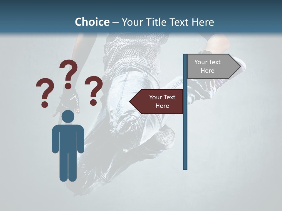 Dark Dancer Young PowerPoint Template