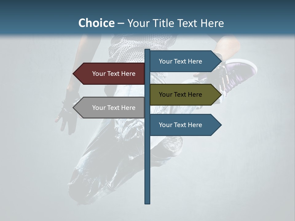 Dark Dancer Young PowerPoint Template