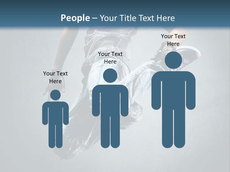 Dark Dancer Young PowerPoint Template