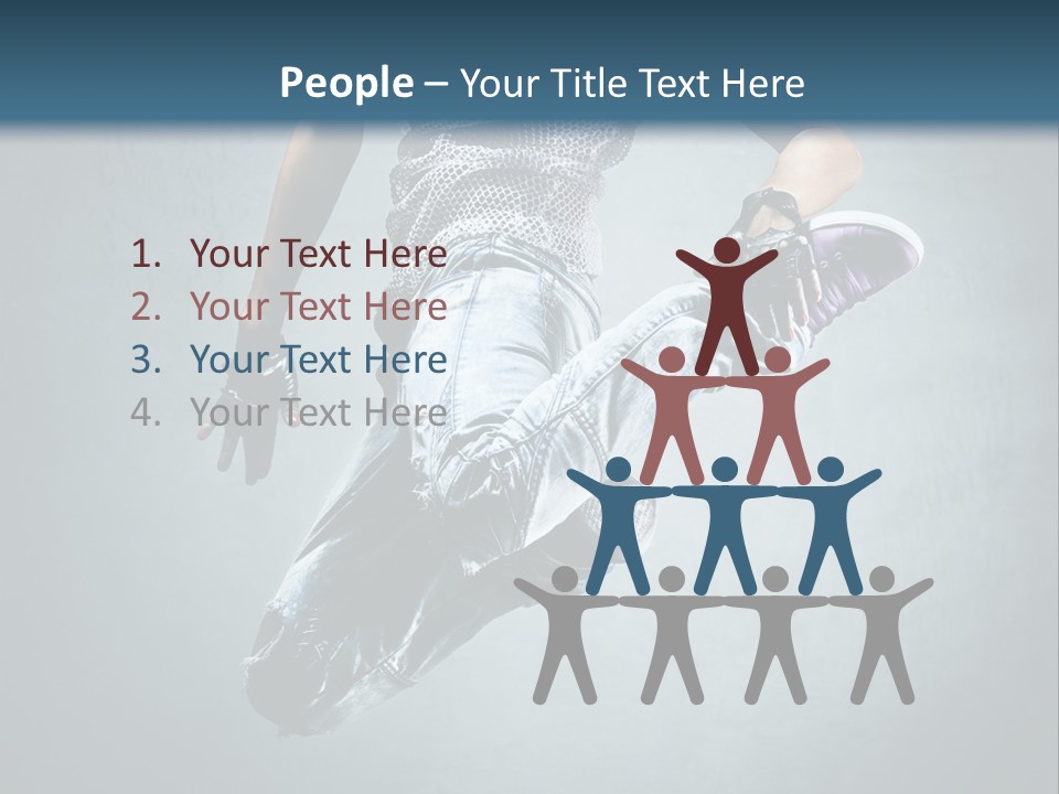 Dark Dancer Young PowerPoint Template