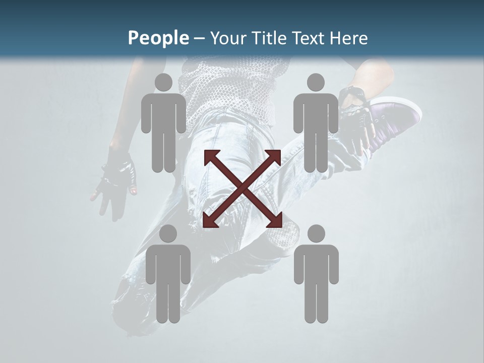 Dark Dancer Young PowerPoint Template