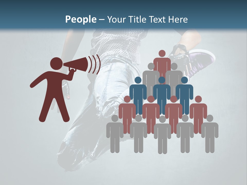 Dark Dancer Young PowerPoint Template