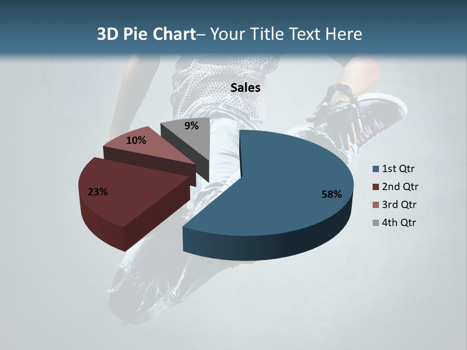 Dark Dancer Young PowerPoint Template