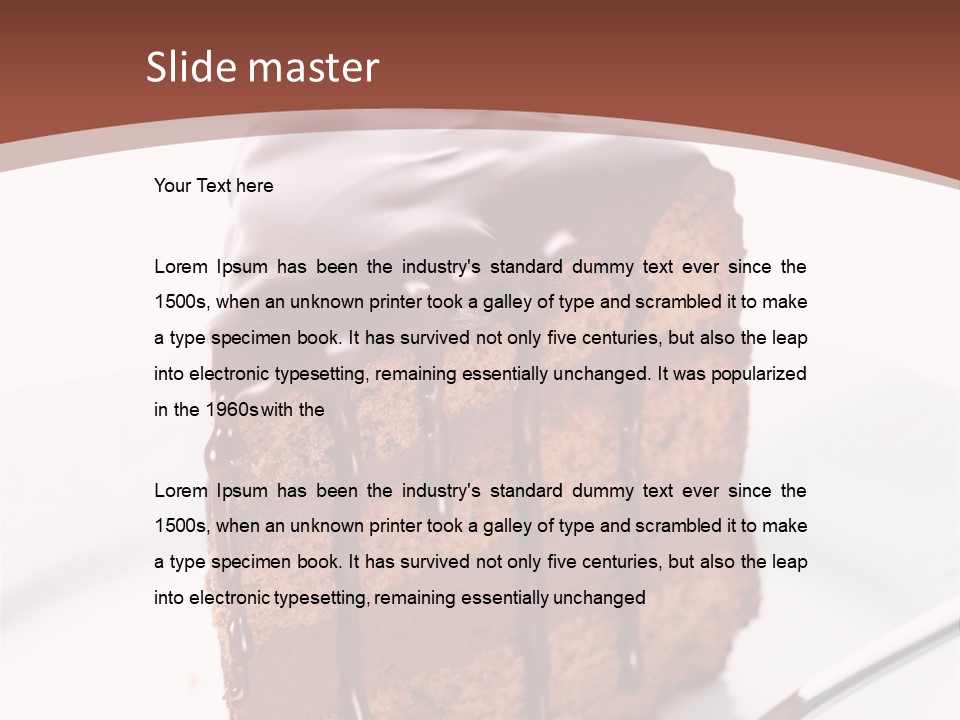 Macro Decorations Dessert PowerPoint Template