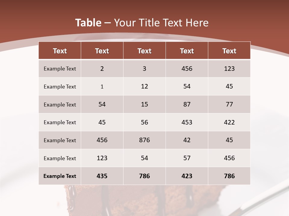 Macro Decorations Dessert PowerPoint Template