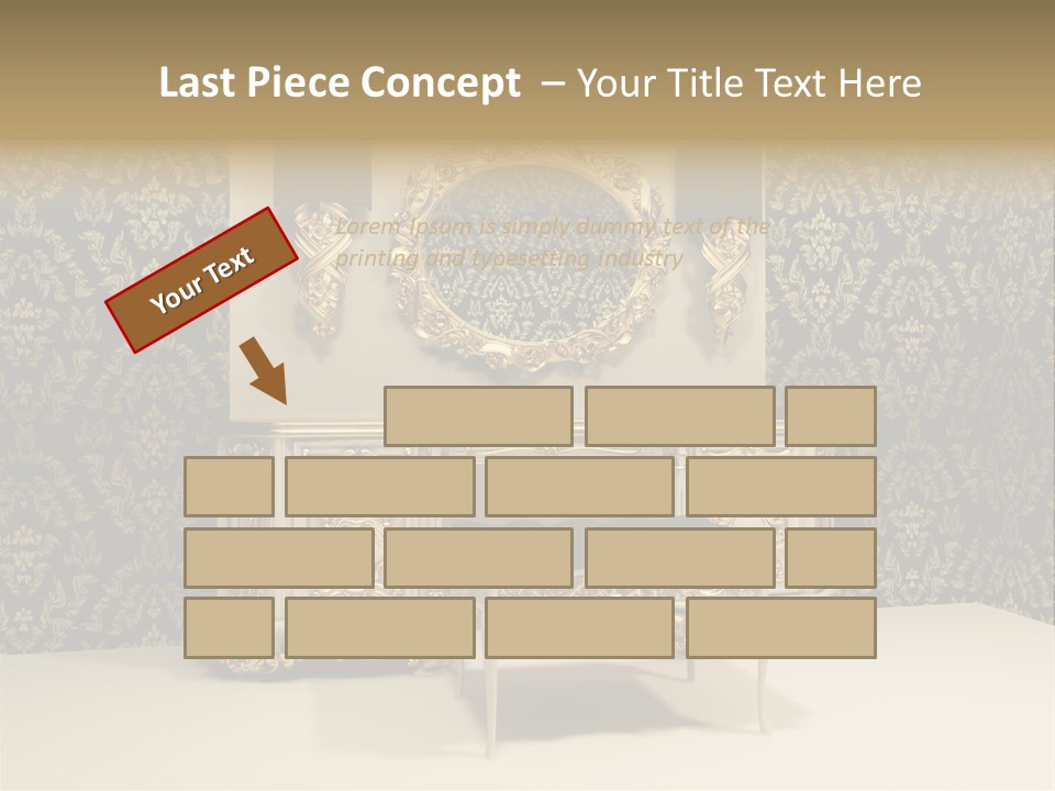 Object Beautiful Curve PowerPoint Template