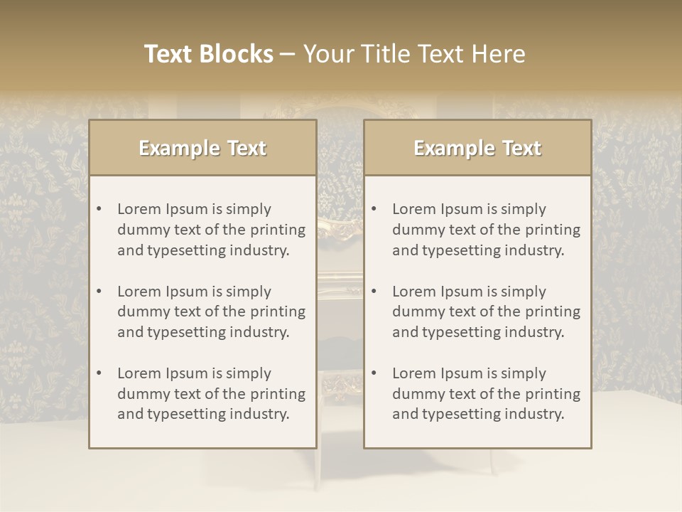 Object Beautiful Curve PowerPoint Template