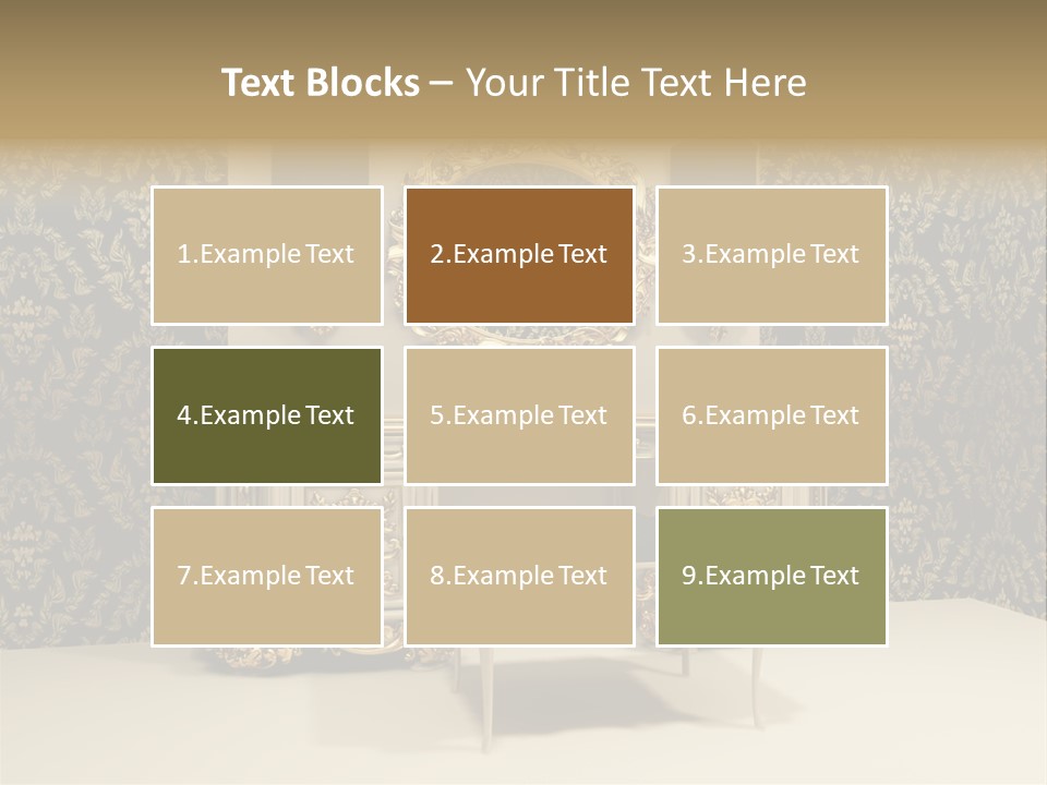 Object Beautiful Curve PowerPoint Template