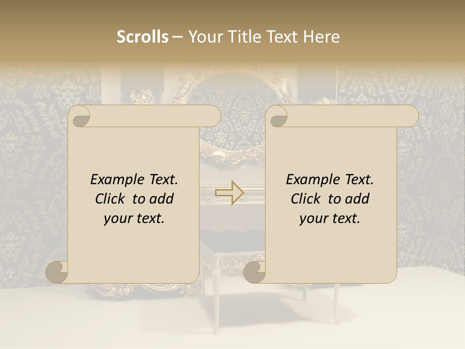 Object Beautiful Curve PowerPoint Template