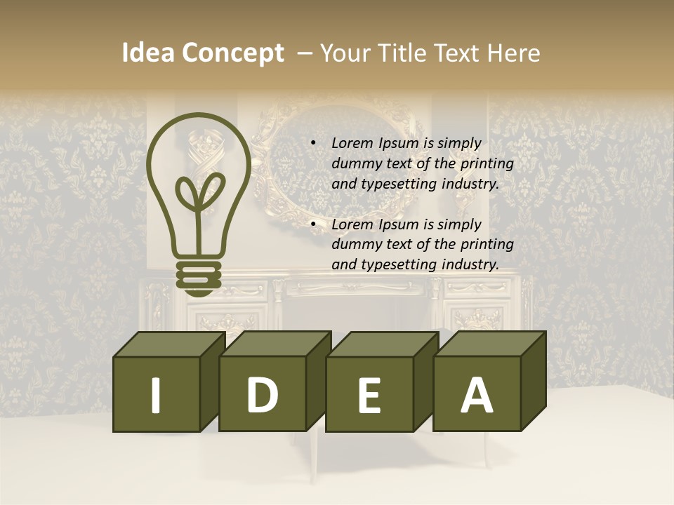 Object Beautiful Curve PowerPoint Template