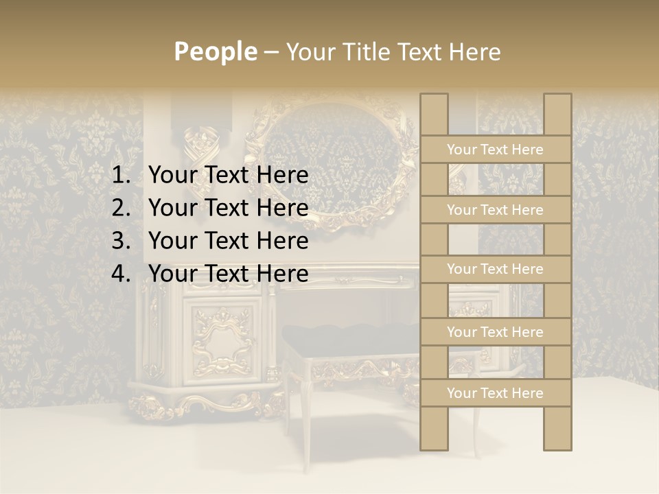 Object Beautiful Curve PowerPoint Template