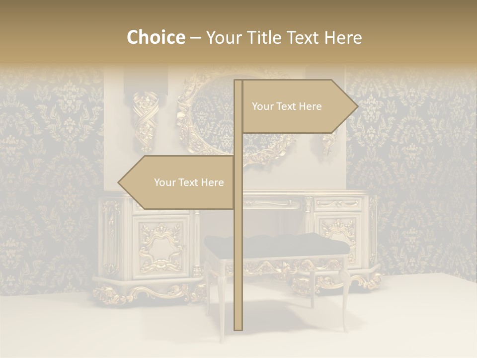 Object Beautiful Curve PowerPoint Template