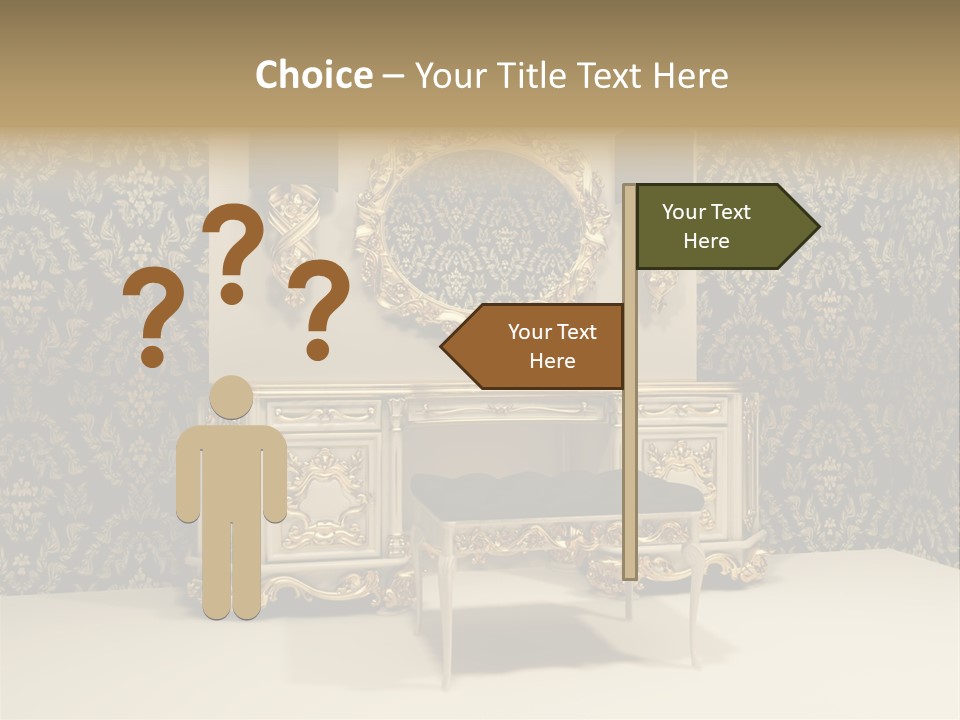 Object Beautiful Curve PowerPoint Template