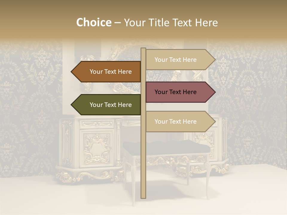 Object Beautiful Curve PowerPoint Template