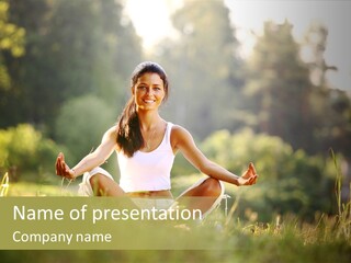 Healthy Peaceful Diet PowerPoint Template