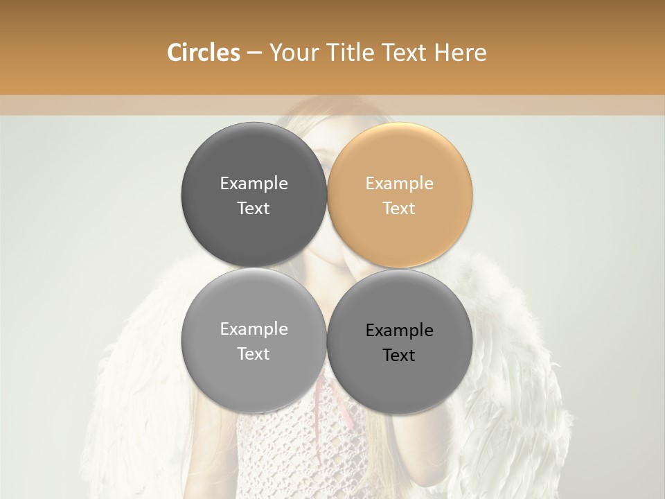 Blond Long Female PowerPoint Template