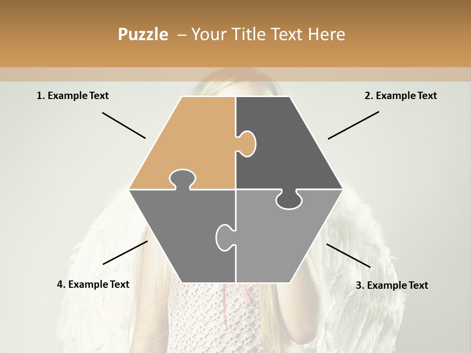 Blond Long Female PowerPoint Template