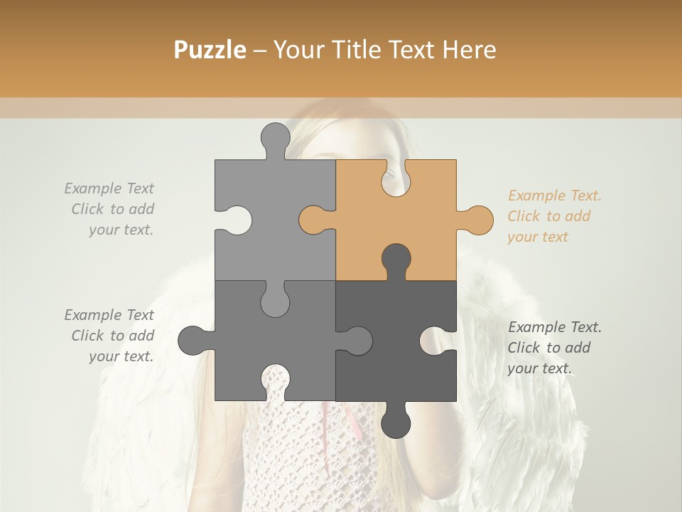 Blond Long Female PowerPoint Template