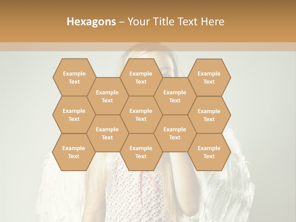 Blond Long Female PowerPoint Template