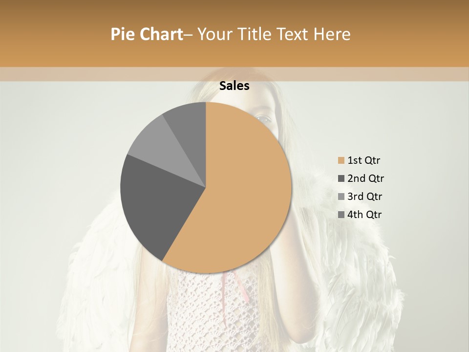 Blond Long Female PowerPoint Template