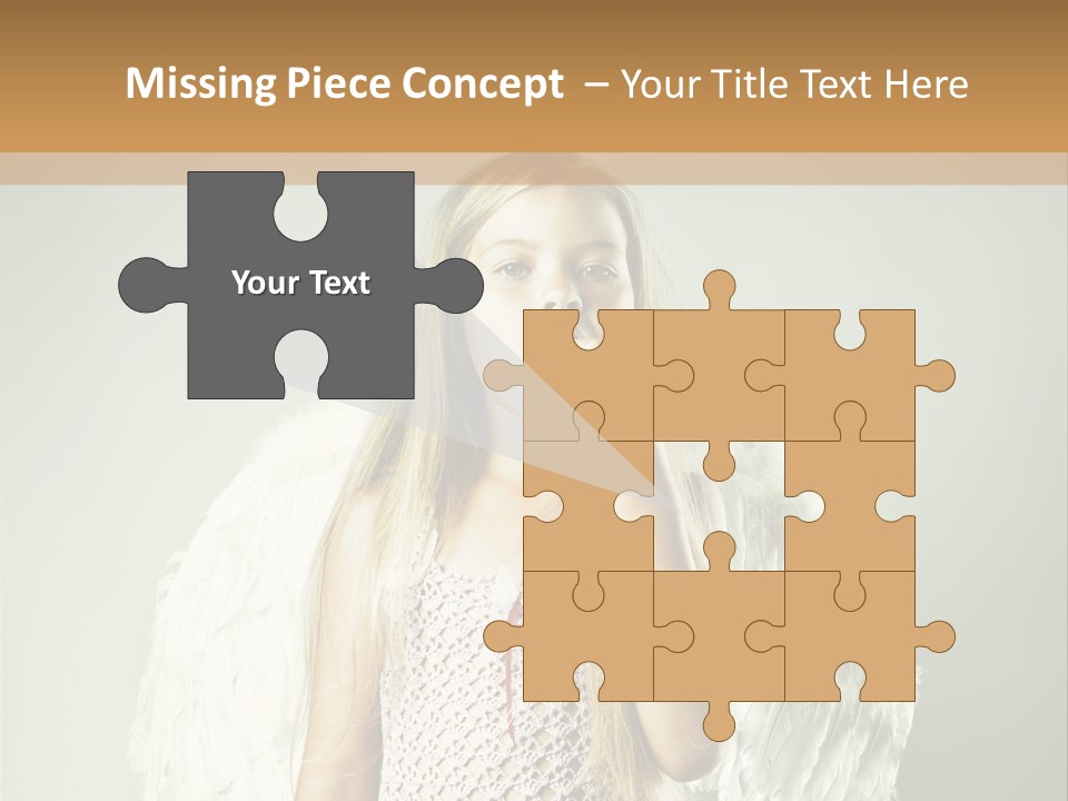 Blond Long Female PowerPoint Template