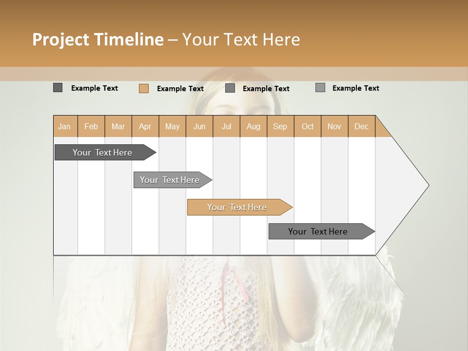 Blond Long Female PowerPoint Template