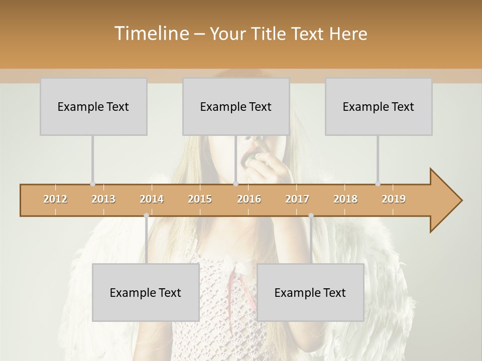 Blond Long Female PowerPoint Template