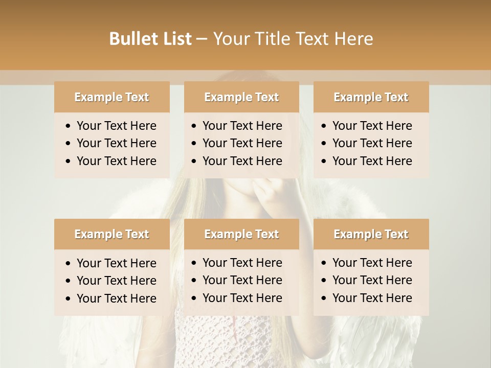 Blond Long Female PowerPoint Template