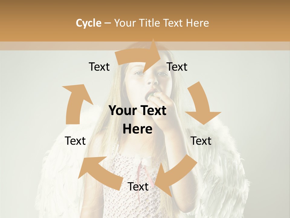 Blond Long Female PowerPoint Template