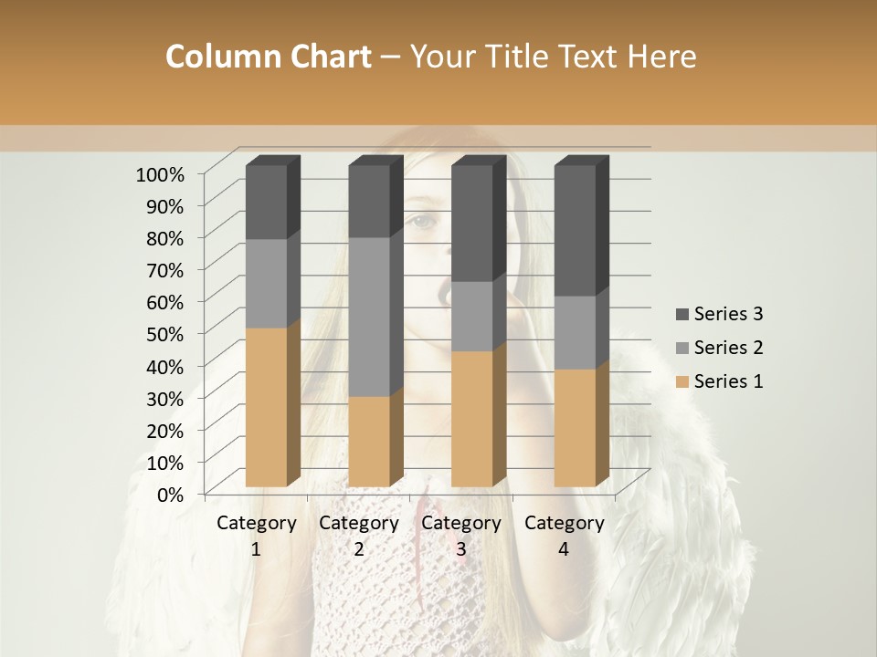 Blond Long Female PowerPoint Template