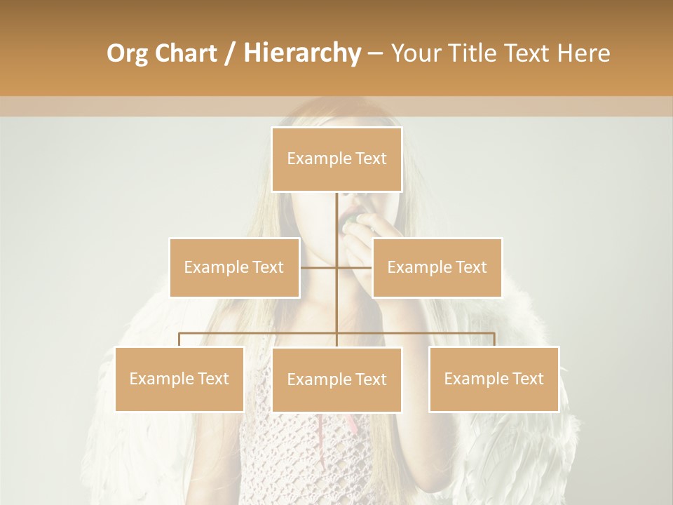 Blond Long Female PowerPoint Template