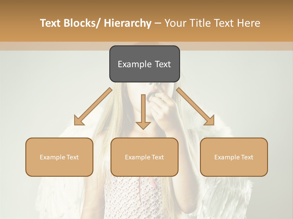 Blond Long Female PowerPoint Template