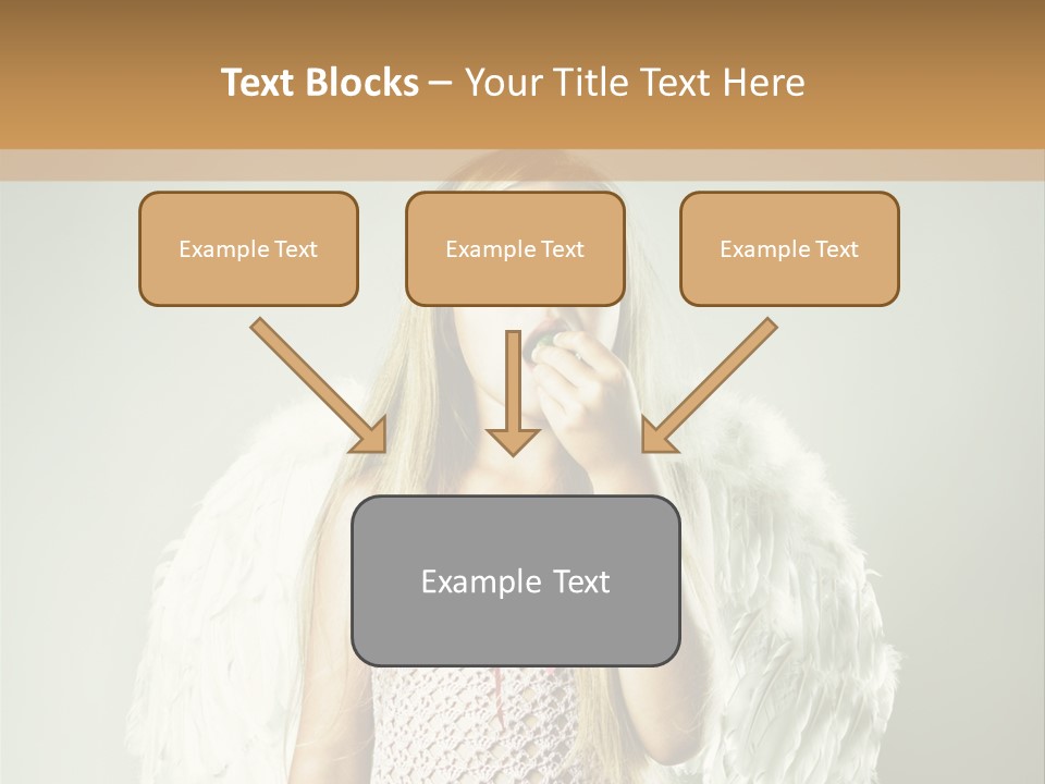 Blond Long Female PowerPoint Template