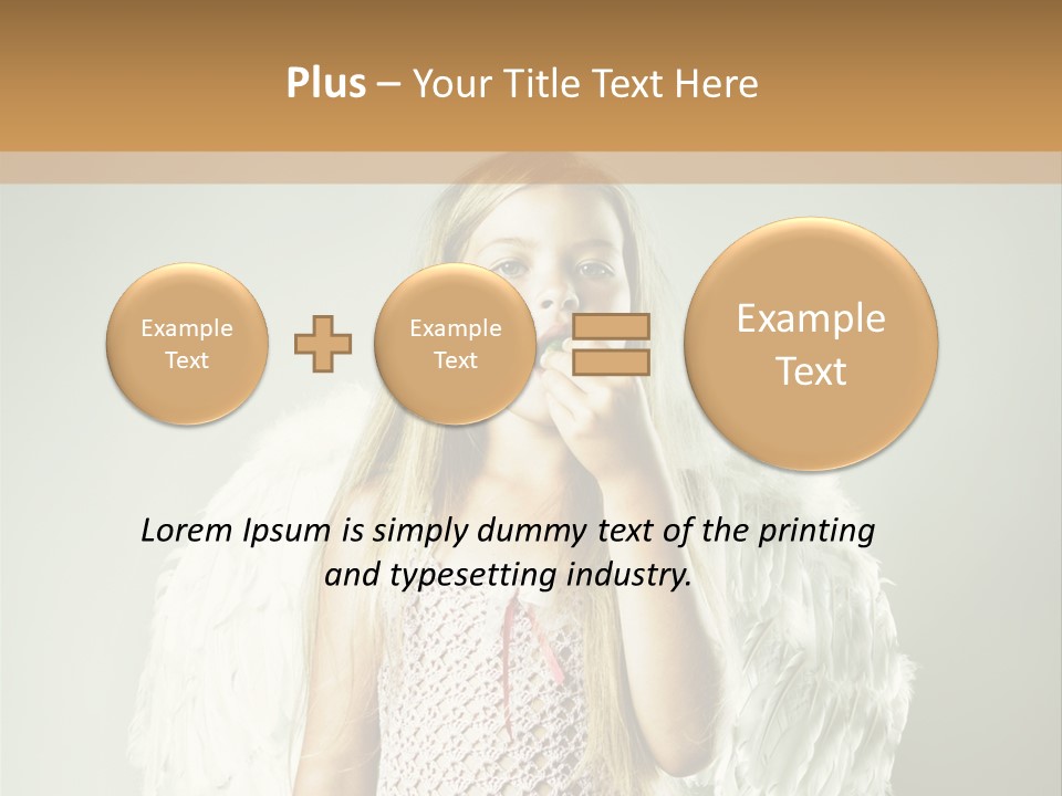 Blond Long Female PowerPoint Template
