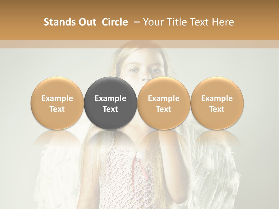 Blond Long Female PowerPoint Template