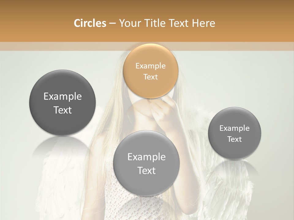 Blond Long Female PowerPoint Template