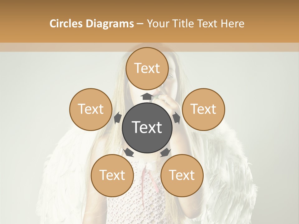 Blond Long Female PowerPoint Template